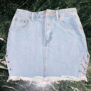 Denim skirt